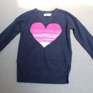 Abercrombie blue heart sweater size 9/10